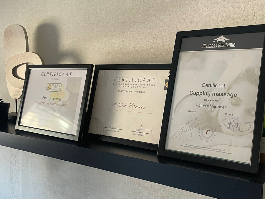 Certificaten massage